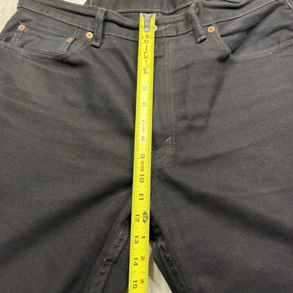 Levi's 550 Jeans Mens 36x32 Relaxed Fit Black Denim Tapered Leg Cotton USA Work